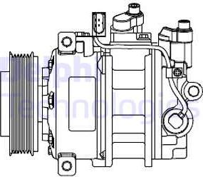 Delphi CS20546 - Kompressor, kondisioner furqanavto.az