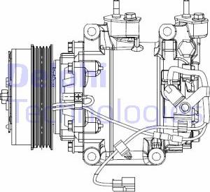 Delphi CS20510 - Kompressor, kondisioner furqanavto.az