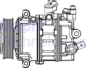 Delphi CS20529 - Kompressor, kondisioner furqanavto.az