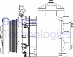 Delphi CS20525 - Kompressor, kondisioner furqanavto.az