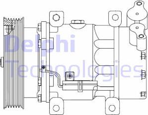 Delphi CS20523 - Kompressor, kondisioner furqanavto.az