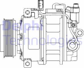 Delphi CS20522 - Kompressor, kondisioner furqanavto.az