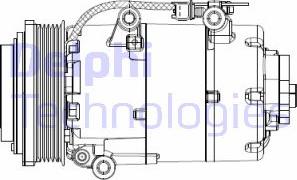 Delphi CS20358 - Kompressor, kondisioner furqanavto.az