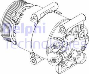 Delphi CS20324 - Kompressor, kondisioner furqanavto.az