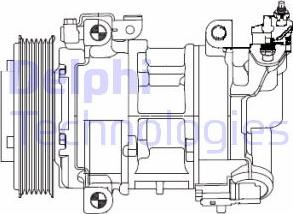 Delphi CS20325 - Kompressor, kondisioner furqanavto.az