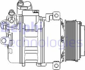 Delphi CS20370 - Kompressor, kondisioner furqanavto.az