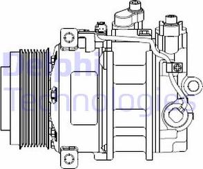 Delphi CS20378 - Kompressor, kondisioner furqanavto.az