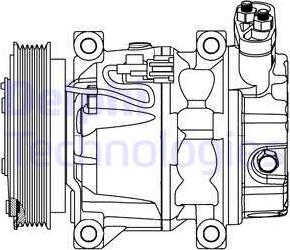 Delphi CS20298 - Kompressor, kondisioner furqanavto.az