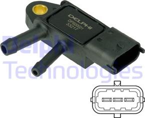 Delphi DPS00021 - Sensor, işlənmiş təzyiq furqanavto.az