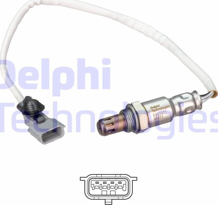 Delphi ES21071-12B1 - Lambda Sensoru furqanavto.az