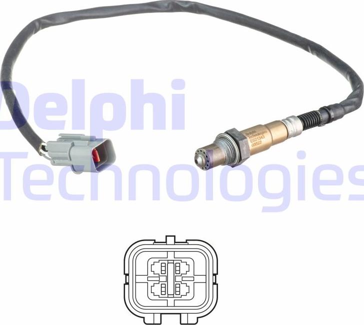 Delphi ES21343-12B1 - Lambda Sensoru furqanavto.az
