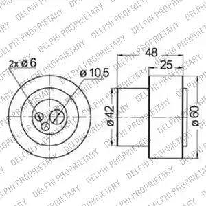 Delphi KDB158 - Vaxt kəməri dəsti furqanavto.az