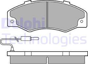 Delphi LP489 - Əyləc altlığı dəsti, əyləc diski furqanavto.az