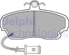 Delphi LP558 - Əyləc altlığı dəsti, əyləc diski furqanavto.az