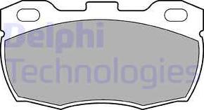 Delphi LP506-18B1 - Əyləc altlığı dəsti, əyləc diski furqanavto.az