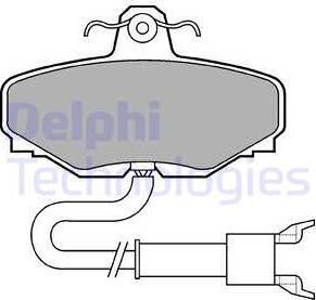 Delphi LP601 - Əyləc altlığı dəsti, əyləc diski furqanavto.az