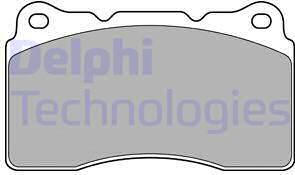 Delphi LP1944-18B1 - Əyləc altlığı dəsti, əyləc diski furqanavto.az