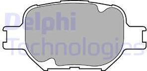 Delphi LP1446 - Əyləc altlığı dəsti, əyləc diski furqanavto.az