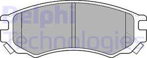 Delphi LP1506 - Əyləc altlığı dəsti, əyləc diski furqanavto.az