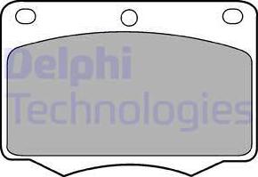 Delphi LP184 - Əyləc altlığı dəsti, əyləc diski furqanavto.az