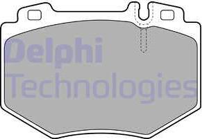Delphi LP1851 - Əyləc altlığı dəsti, əyləc diski furqanavto.az