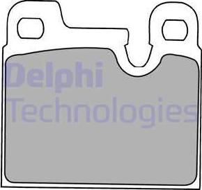 Delphi LP1230 - Əyləc altlığı dəsti, əyləc diski furqanavto.az
