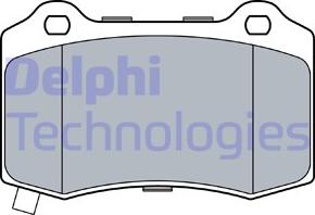 Delphi LP3547 - Əyləc altlığı dəsti, əyləc diski furqanavto.az