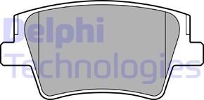 Delphi LP3553 - Əyləc altlığı dəsti, əyləc diski furqanavto.az