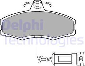 Delphi LP249 - Əyləc altlığı dəsti, əyləc diski furqanavto.az