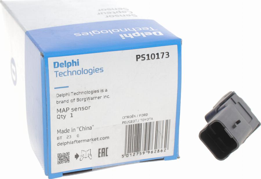 Delphi PS10173 - Sensor, suqəbuledici manifold təzyiqi furqanavto.az