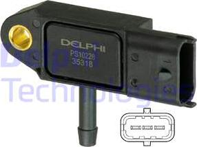 Delphi PS10228 - Sensor, suqəbuledici manifold təzyiqi furqanavto.az