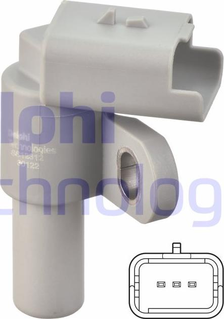 Delphi SS12312-12B1 - Sensor, eksantrik mili mövqeyi www.furqanavto.az