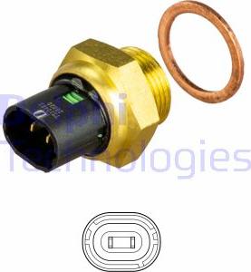 Delphi TS10483 - Sensor, soyuducu suyun temperaturu furqanavto.az