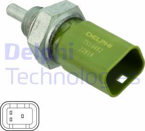 Delphi TS10482 - Sensor, soyuducu suyun temperaturu furqanavto.az