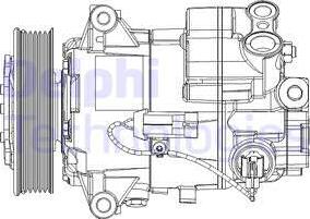 Delphi TSP0155947 - Kompressor, kondisioner furqanavto.az