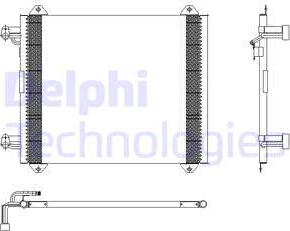 Delphi TSP0225407 - Kondenser, kondisioner furqanavto.az