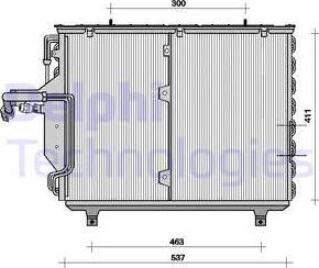 Delphi TSP0225041 - Kondenser, kondisioner furqanavto.az