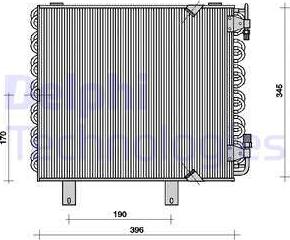 Delphi TSP0225019 - Kondenser, kondisioner furqanavto.az