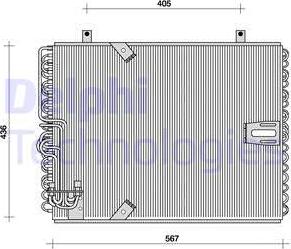 Delphi TSP0225015 - Kondenser, kondisioner furqanavto.az