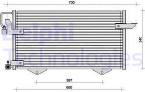 Delphi TSP0225010 - Kondenser, kondisioner furqanavto.az