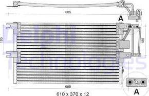 Delphi TSP0225198 - Kondenser, kondisioner furqanavto.az