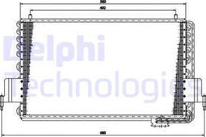 Delphi TSP0225159 - Kondenser, kondisioner furqanavto.az