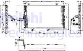 Delphi TSP0225154 - Kondenser, kondisioner furqanavto.az