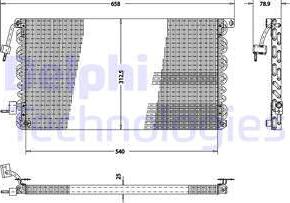 Delphi TSP0225173 - Kondenser, kondisioner furqanavto.az