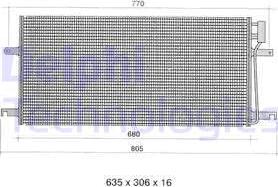 Delphi TSP0225393 - Kondenser, kondisioner furqanavto.az