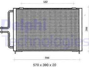 Delphi TSP0225362 - Kondenser, kondisioner furqanavto.az