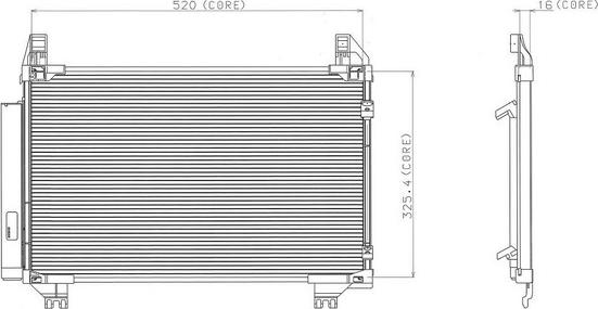 Denso A477-A326 - Kondenser, kondisioner furqanavto.az