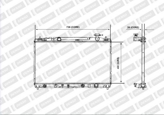 Denso A221-A360 - Radiator, mühərrikin soyudulması furqanavto.az