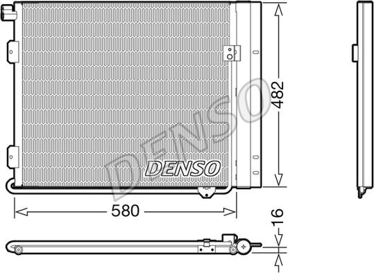 Denso DCN99061 - Kondenser, kondisioner furqanavto.az