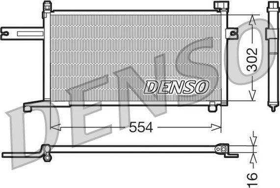 Denso DCN46005 - Kondenser, kondisioner furqanavto.az